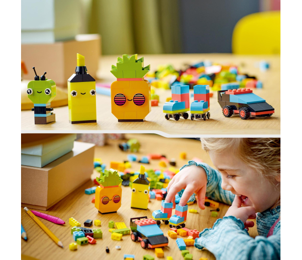 LEGO Classic 11027 Kreatywna zabawa neonowymi kolorami - 1091301 - zdjęcie 5